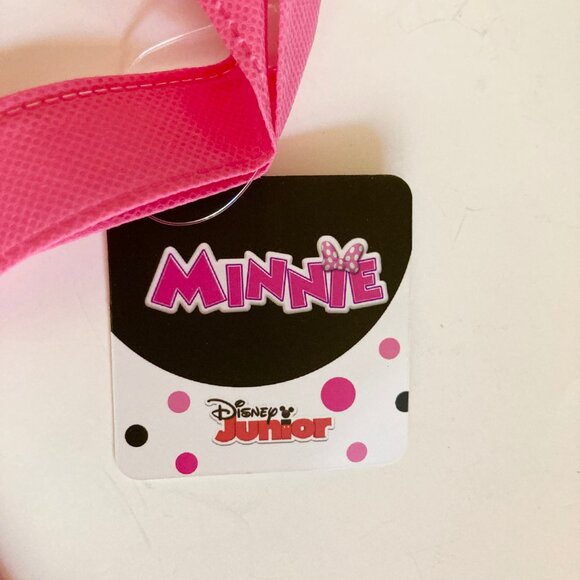 Disney Minnie Mouse Shopper Tote Bag Grocery Beach Shopping Bow Dots Pink - Picture 4 of 9